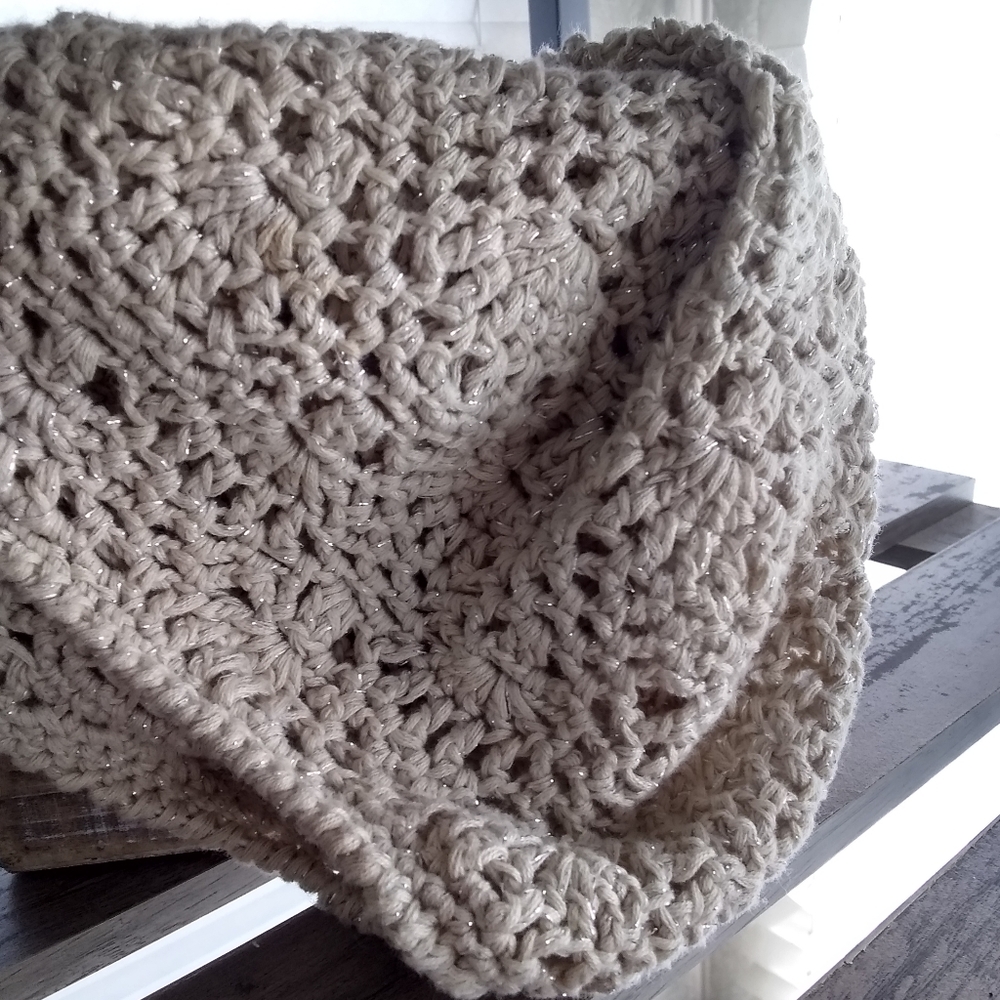Tan knitted beanie